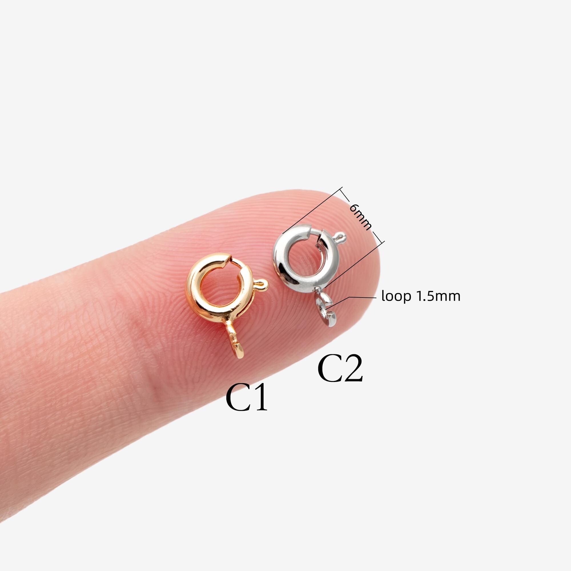 20pcs Gold/ Silver Lobster Claw Clasps , Real Gold/ rhodium plated Brass, Necklace Bracelet Charm Clasps (GB-3764)